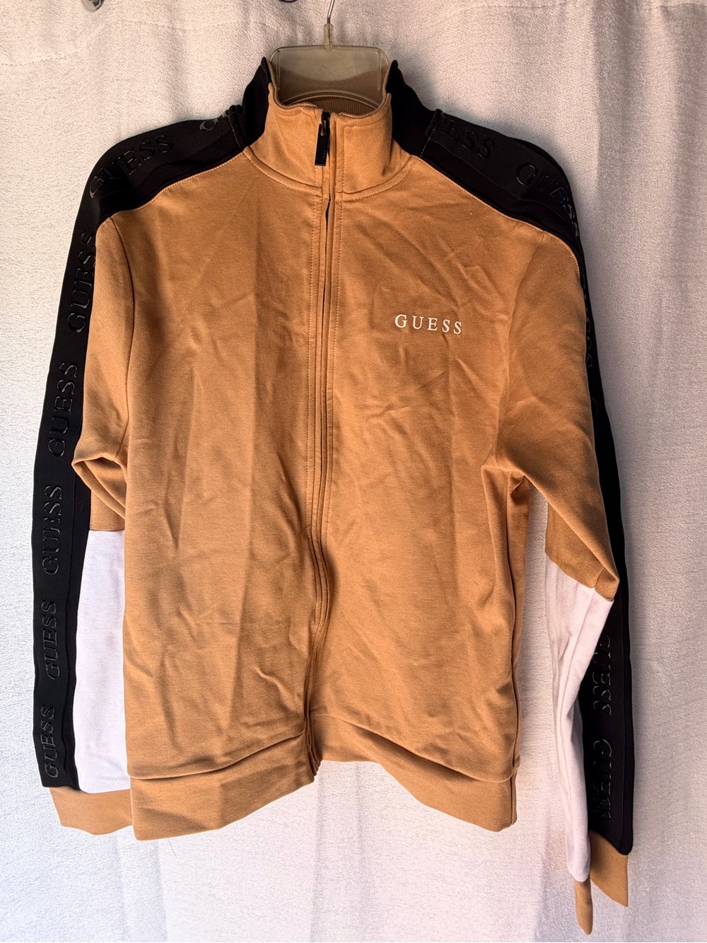 Guess Factory Mateo Color-Block Logo-Tape Jacket